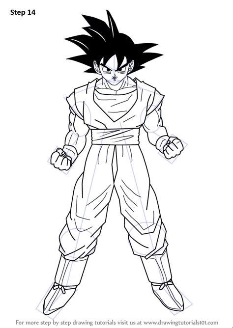 how to draw goku characters